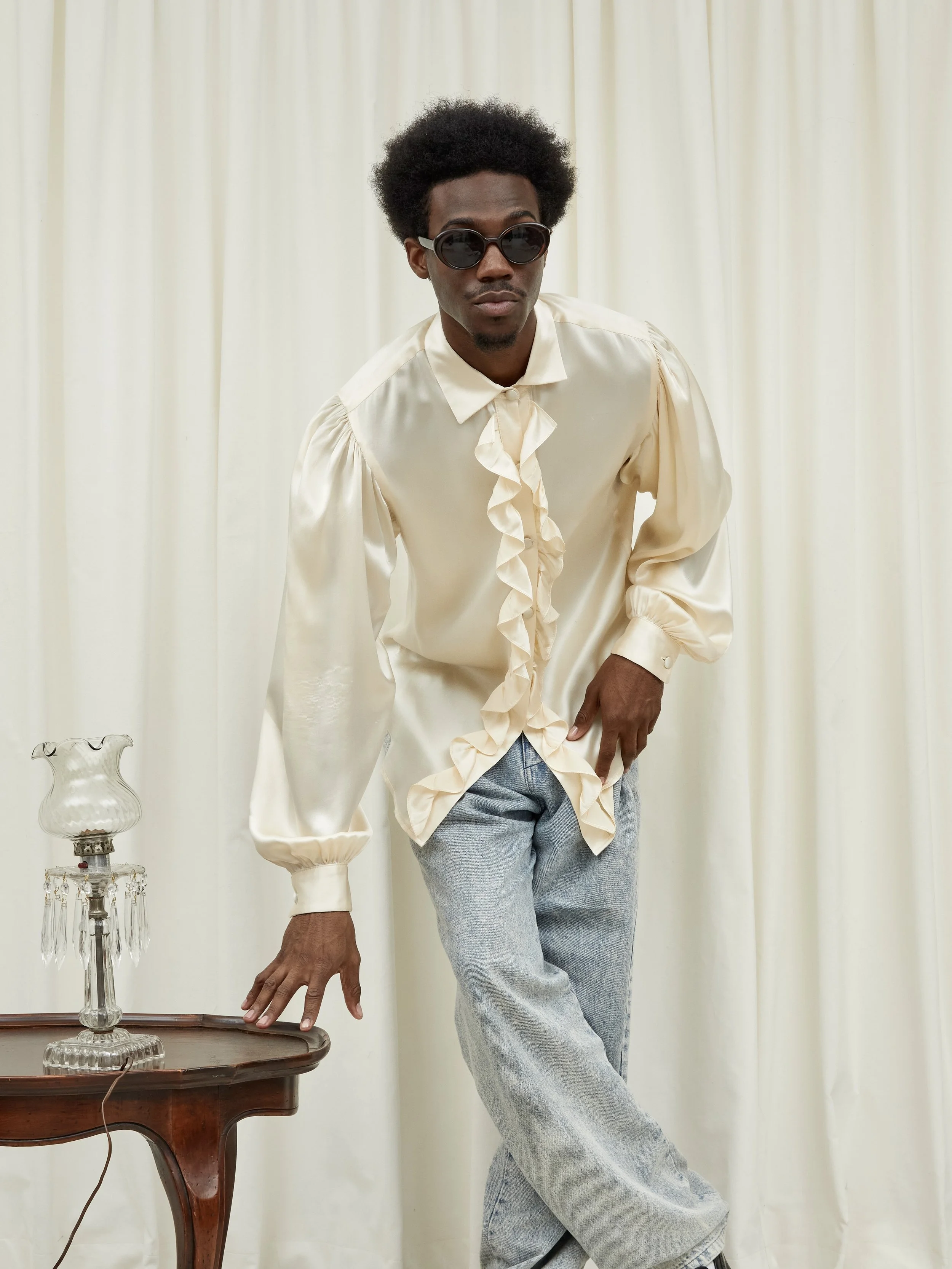 Chester Ruffle Poet Blouse — Tanner Fletcher